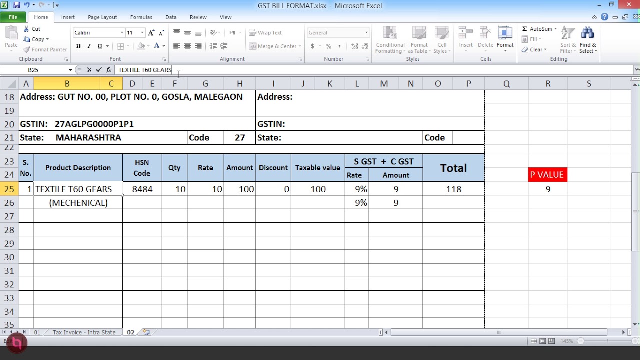 How To Calculate Gst In Excel
